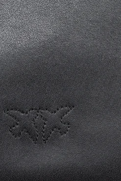Sacs À Bandoulière|PINKO Classic Flat Love Bag Simply Noir-Vieil Or
