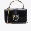 Sacs À Main|PINKO Classic Love Bag Bell Cloute A Boucle Bicolore Noir Limousine-Or Brillant