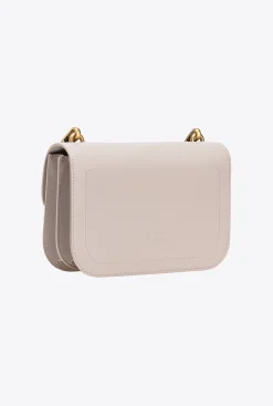 Sacs À Bandoulière|PINKO Classic Love Bag Bell Simply Gris Manchot-Or Antique