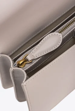 Sacs À Bandoulière|PINKO Classic Love Bag Bell Simply Gris Manchot-Or Antique