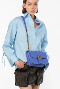 Sacs À Bandoulière|PINKO Classic Love Bag Bell Simply Bleu Corse-Or Antique