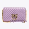 Sacs À Bandoulière|PINKO Classic Love Bag Click Chevron Iris-Or Antique