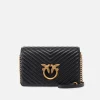 Sacs À Bandoulière|PINKO Classic Love Bag Click Chevron Noir-Vieil Or