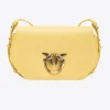 Sacs À Main|PINKO Classic Love Bag Click Exagon Simply Jaune Aqueux-Or Antique
