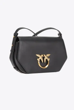 Sacs À Main|PINKO Classic Love Bag Click Exagon Simply Noir-Vieil Or