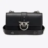 Sacs À Bandoulière|PINKO Classic Love Bag Icon A Bandoulière Jewel Noir-Vieil Argent