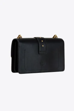 Sacs À Bandoulière|PINKO Classic Love Bag Icon Simply Noir-Vieil Or