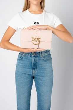 Sacs À Bandoulière|PINKO Classic Love Bag Icon Simply Rose/Rose Poudre-Or Antique