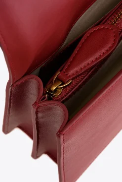 Sacs À Bandoulière|PINKO Classic Love Bag Icon Simply Rouge Rubis-Or Antique