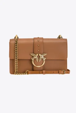 Sacs À Bandoulière|PINKO Classic Love Bag Icon Simply Cognac-Or Antique