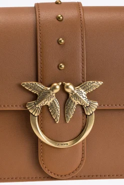 Sacs À Bandoulière|PINKO Classic Love Bag Icon Simply Cognac-Or Antique