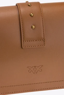 Sacs À Bandoulière|PINKO Classic Love Bag Icon Simply Cognac-Or Antique