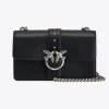Sacs À Bandoulière|PINKO Classic Love Bag Icon Simply Noir-Vieil Argent