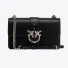Sacs À Bandoulière|PINKO Classic Love Bag Icon Simply Noir-Vieil Argent