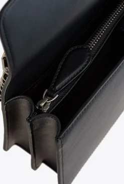 Sacs À Bandoulière|PINKO Classic Love Bag Icon Simply Noir-Vieil Argent
