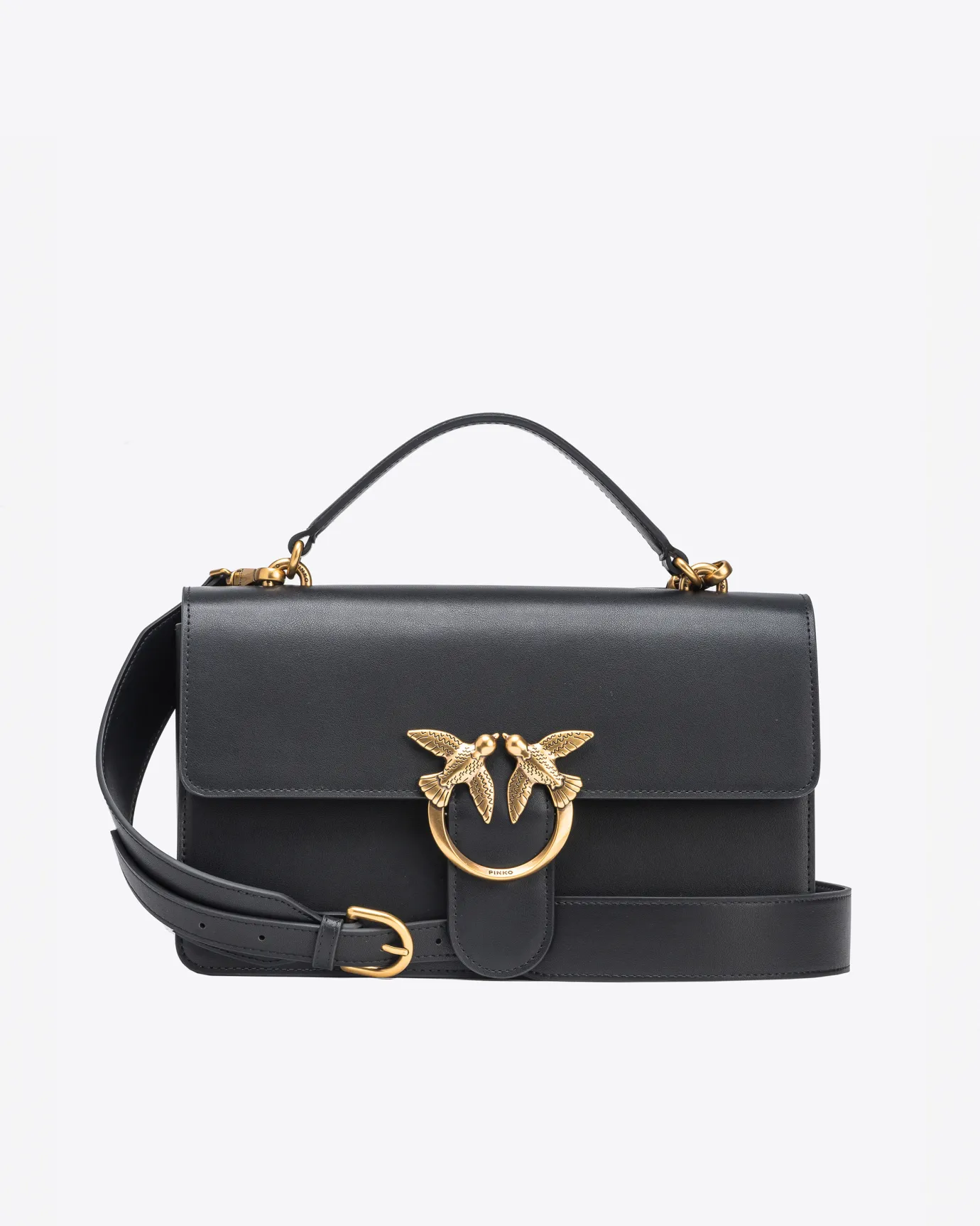 Sacs À Main|PINKO Classic Love Bag Light Simply Noir-Vieil Or