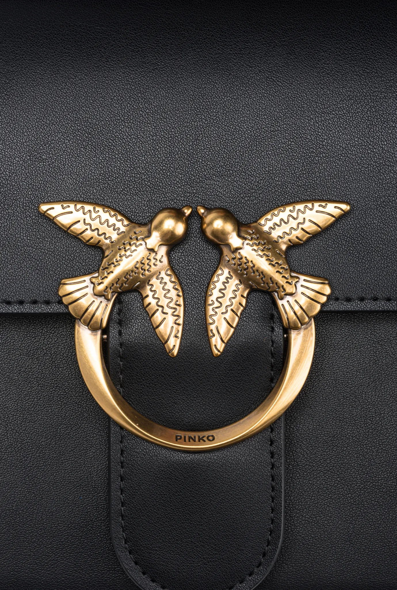 Sacs À Main|PINKO Classic Love Bag Light Simply Noir-Vieil Or