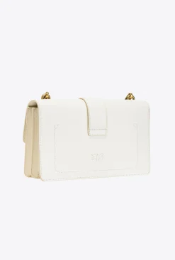 Sacs De Soirée|PINKO Classic Love Bag One Painted Studs Blanc+Blanc-Or Antique