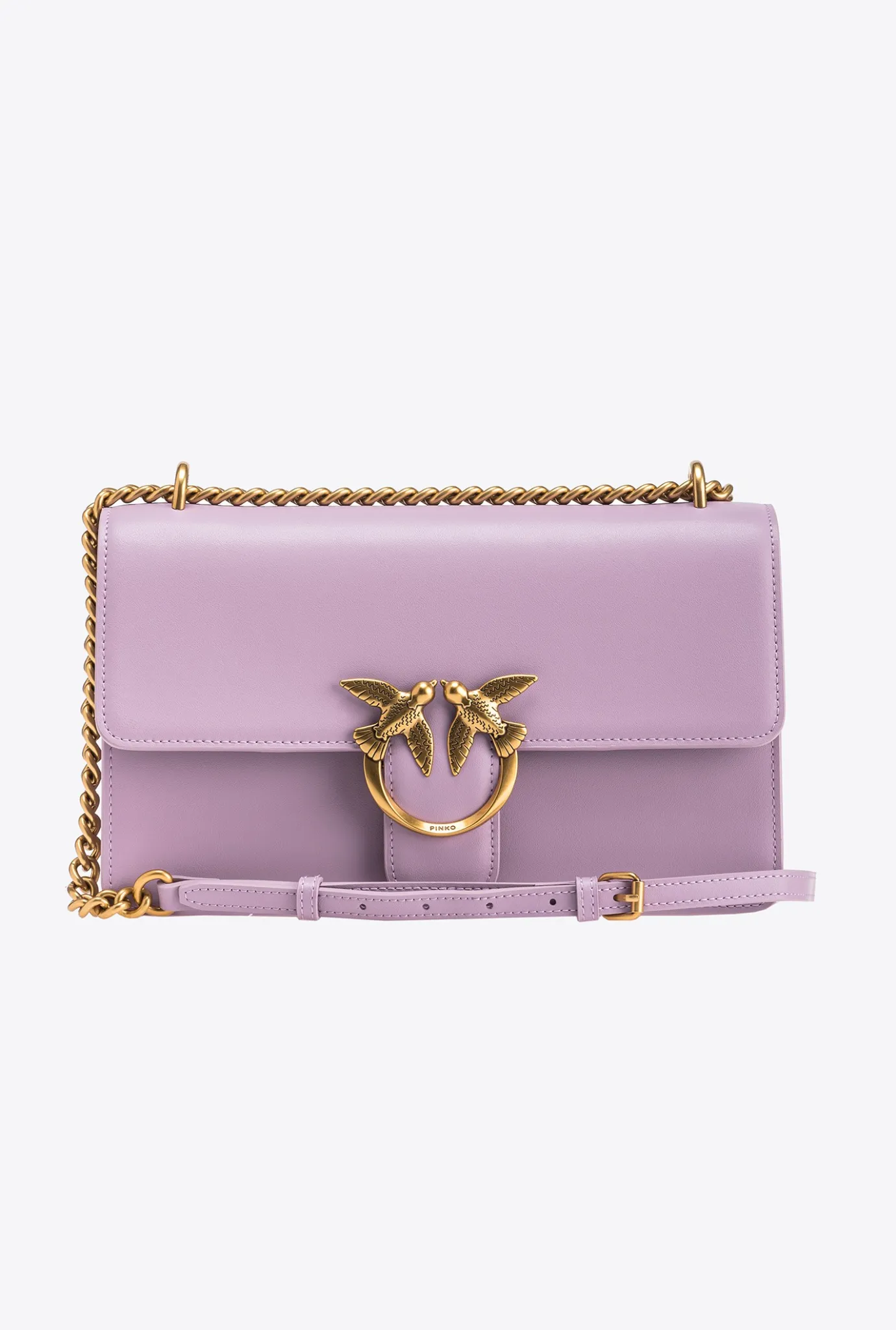 Sacs Portés Épaule|PINKO Classic Love Bag One Simply Iris-Or Antique