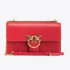 Sacs Portés Épaule|PINKO Classic Love Bag One Simply Rouge Grenat-Or Antique
