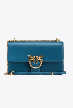 Sacs Portés Épaule|PINKO Classic Love Bag One Simply Sarcelle-Or Antique