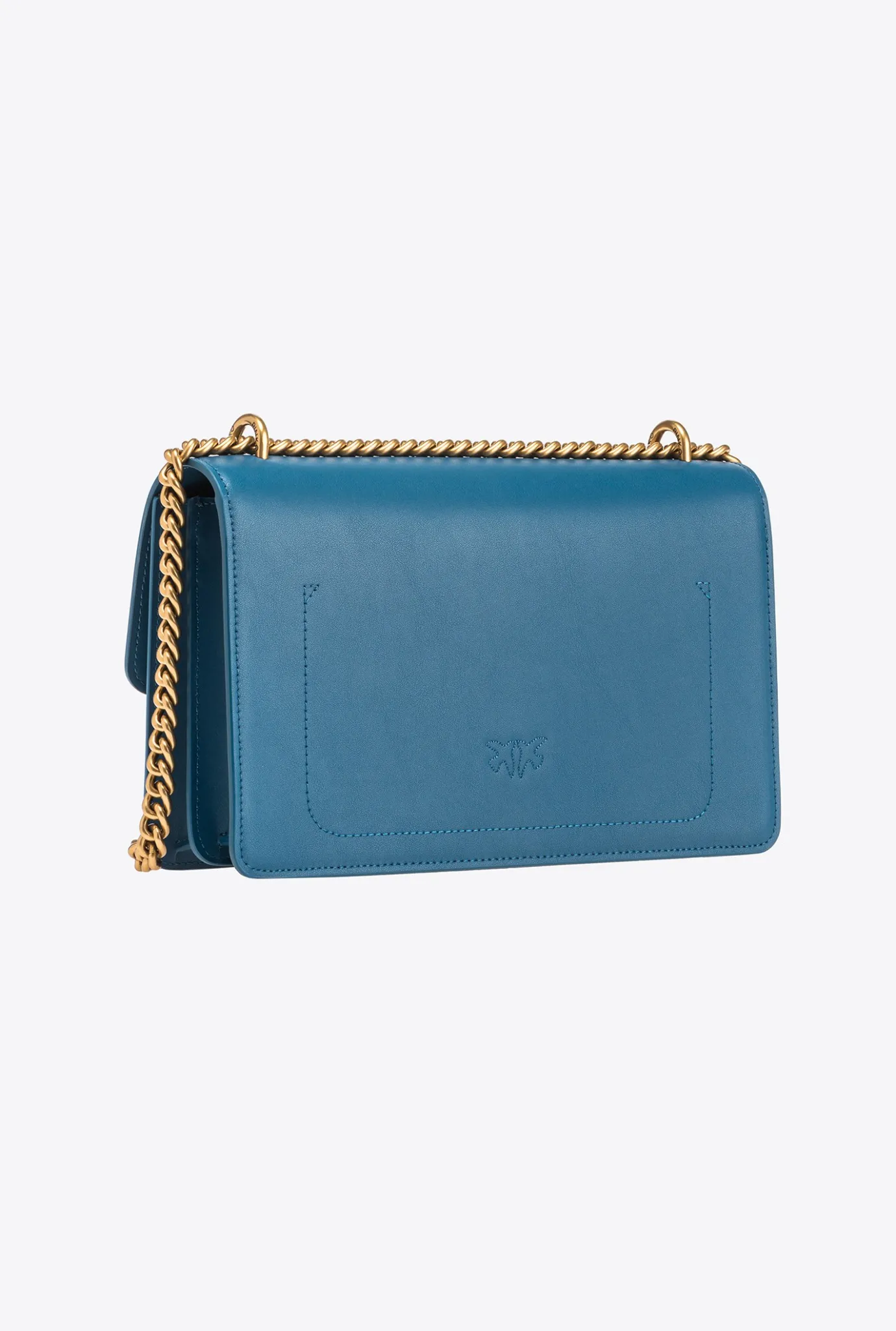 Sacs Portés Épaule|PINKO Classic Love Bag One Simply Sarcelle-Or Antique