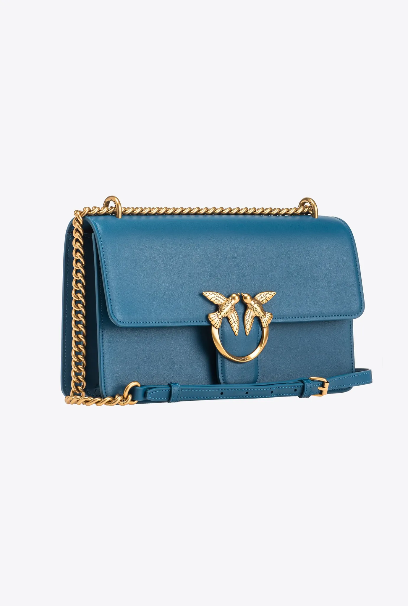 Sacs Portés Épaule|PINKO Classic Love Bag One Simply Sarcelle-Or Antique