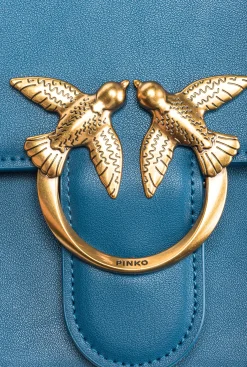 Sacs Portés Épaule|PINKO Classic Love Bag One Simply Sarcelle-Or Antique