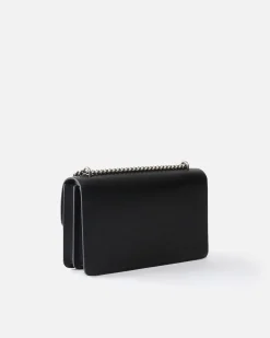 Sacs Portés Épaule|PINKO Classic Love Bag One Simply Noir-Vieil Argent