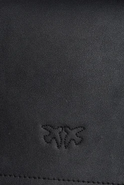 Sacs Portés Épaule|PINKO Classic Love Bag One Simply Noir-Vieil Argent