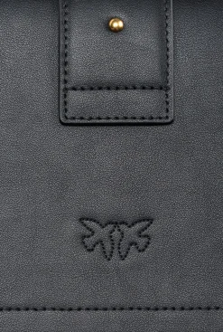 Sacs À Bandoulière|PINKO Classic Love Bag One Simply Noir-Vieil Or