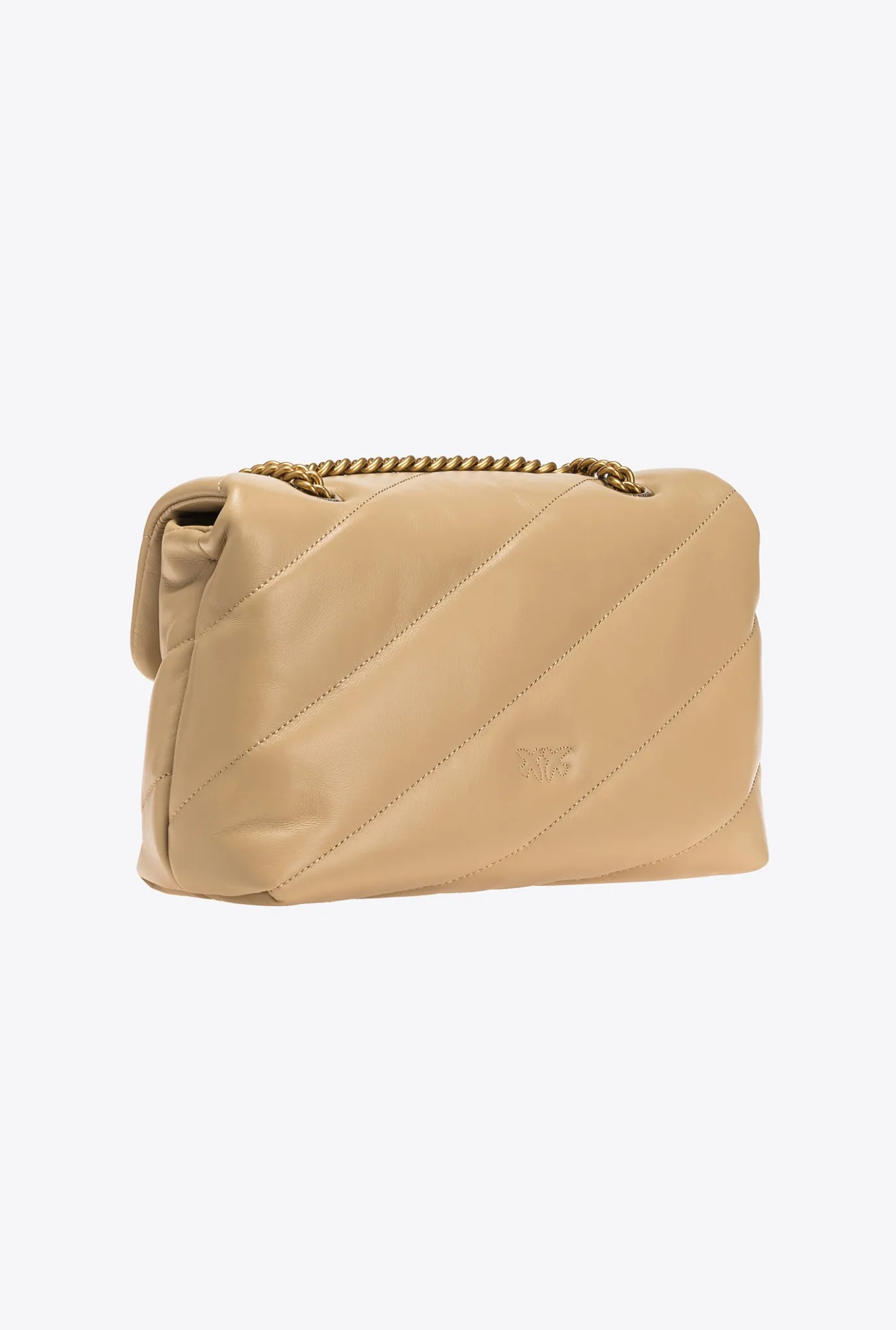 Sacs Portés Épaule|PINKO Classic Love Bag Puff Maxi Quilt Sable-Or Antique