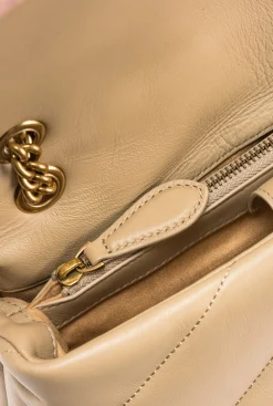 Sacs Portés Épaule|PINKO Classic Love Bag Puff Maxi Quilt Sable-Or Antique