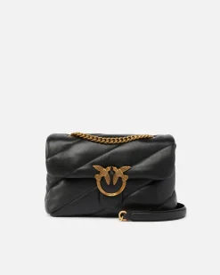 Sacs Portés Épaule|PINKO Classic Love Bag Puff Maxi Quilt Noir-Vieil Or