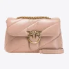 Sacs Portés Épaule|PINKO Classic Love Bag Puff Maxi Quilt Rose/Rose Poudre-Or Antique