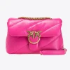 Sacs Portés Épaule|PINKO Classic Love Bag Puff Maxi Quilt Fuchsia-Or Antique