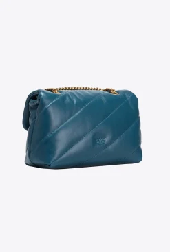 Sacs Portés Épaule|PINKO Classic Love Bag Puff Maxi Quilt Sarcelle-Or Antique