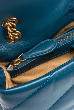 Sacs Portés Épaule|PINKO Classic Love Bag Puff Maxi Quilt Sarcelle-Or Antique