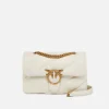 Sacs Portés Épaule|PINKO Classic Love Bag Puff Maxi Quilt Blanc+Blanc-Or Antique