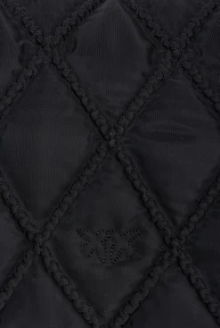 Sacs Portés Épaule|PINKO Classic Love Bag Puff Rhombus Noir-Vieil Or