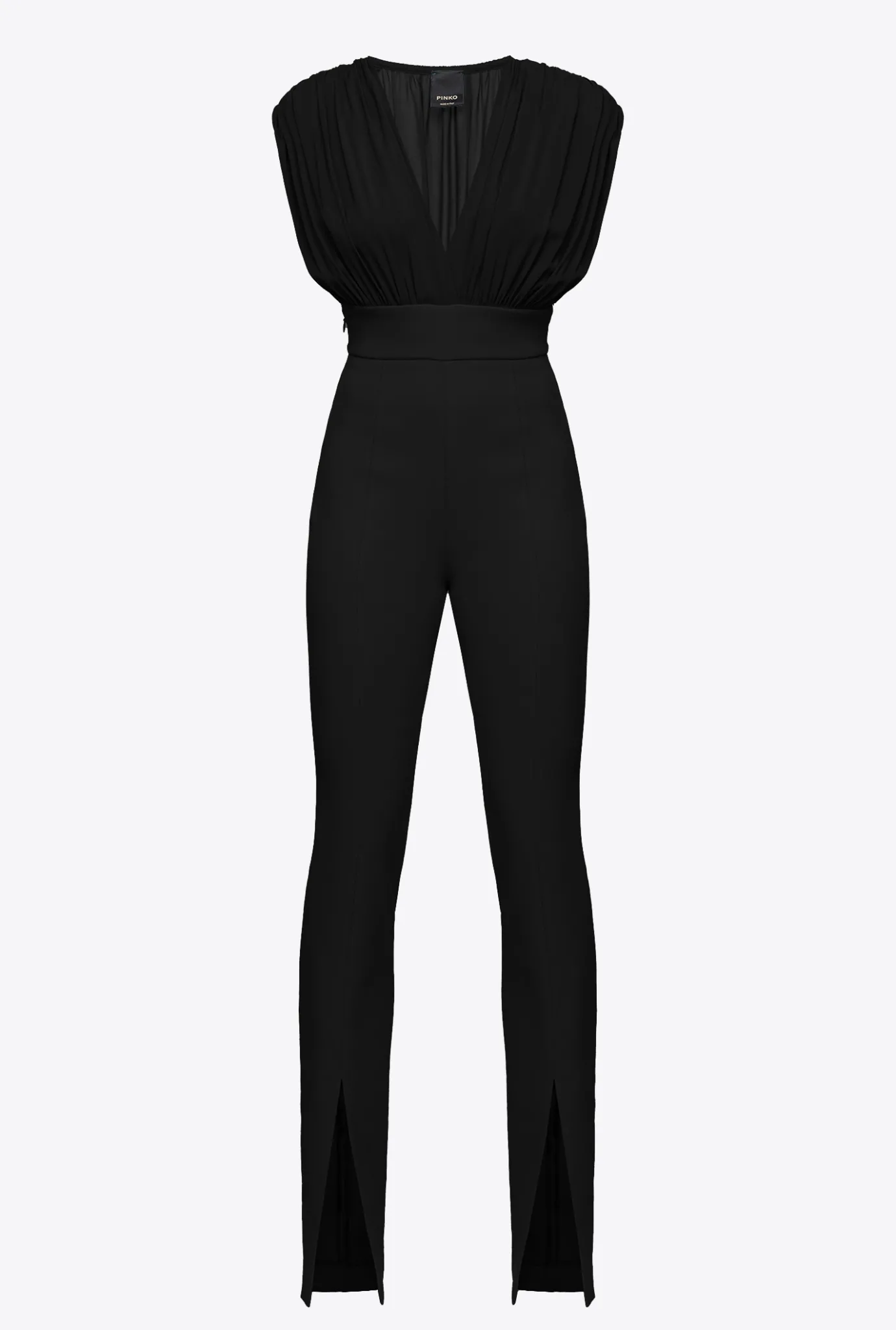 Robes|PINKO Combinaison Fendue Noir Limousine