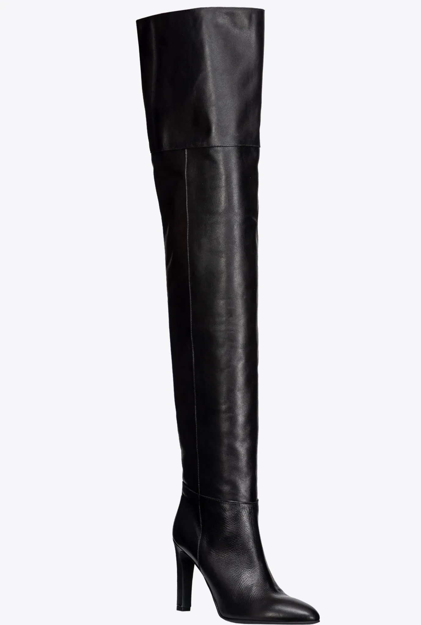 Chaussures|PINKO Cuissardes En Cuir Noir Limousine