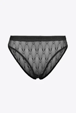 Lingerie|PINKO Culotte En Dentelle Noir Limousine