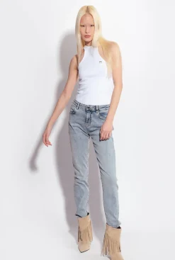 Topwear|PINKO Debardeur Cotele Blanc Brill.