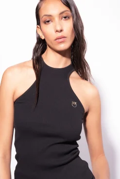 Topwear|PINKO Debardeur Cotele Noir Limousine