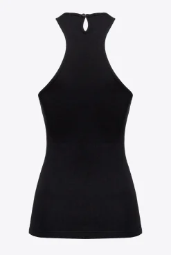 Topwear|PINKO Debardeur Cotele Noir Limousine