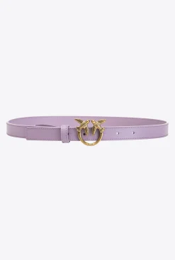 Ceintures|PINKO Fine Ceinture Love Birds En Cuir Iris-Or Antique