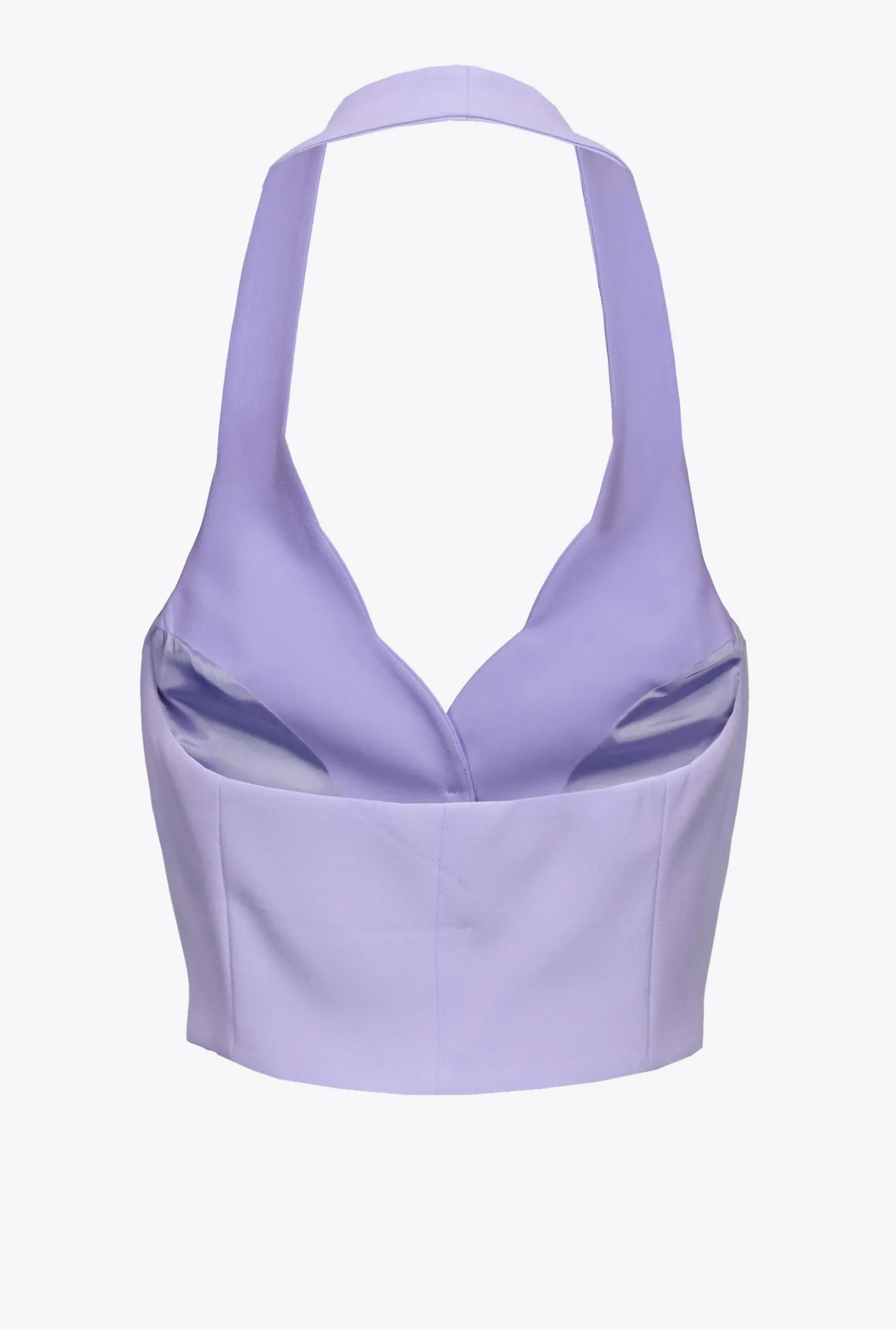 Tailleurs Et Ensembles|PINKO Gilet A Encolure Americaine Lilas - Sorbet Fonce