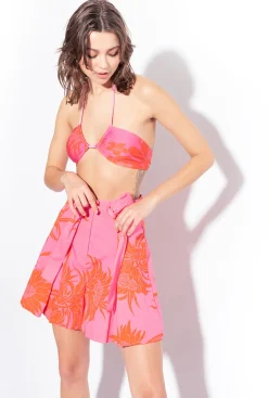 Maillots De Bain|PINKO Haut De Bikini A Fleurs Multicolore Rose/Orange