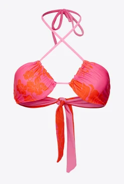 Maillots De Bain|PINKO Haut De Bikini A Fleurs Multicolore Rose/Orange